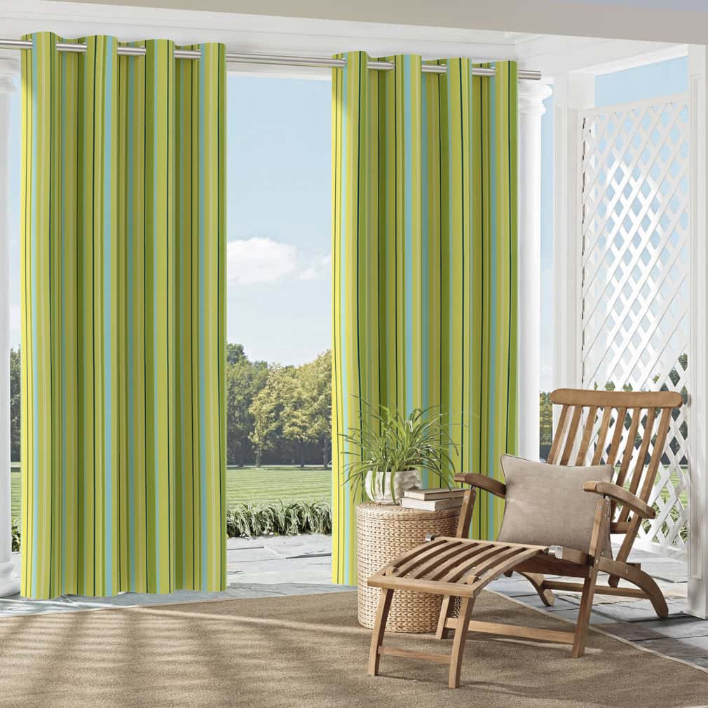 D2724 Stripe Kiwi Green Charlotte Fabrics