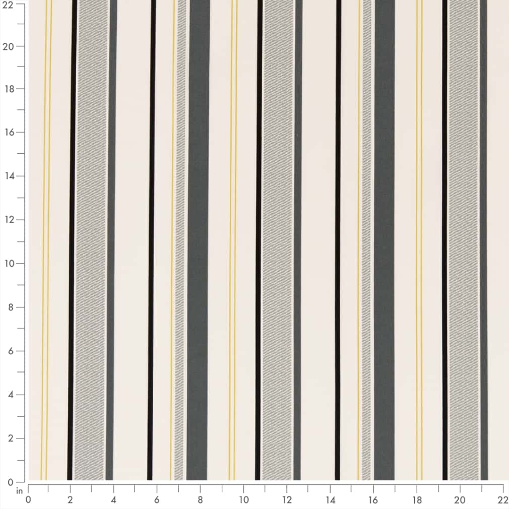 D2725 Stripe Platinum Grey & Silver Charlotte Fabrics