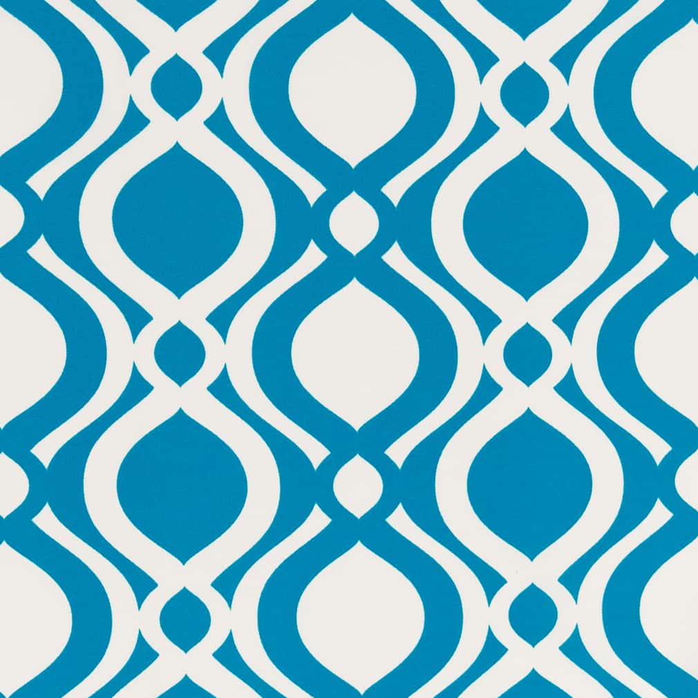D2727 Abstract & Geometric Pacific Blue Charlotte Fabrics