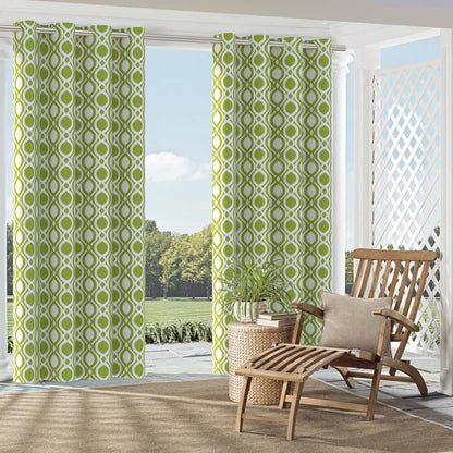 D2728 Abstract & Geometric Grass Green Charlotte Fabrics