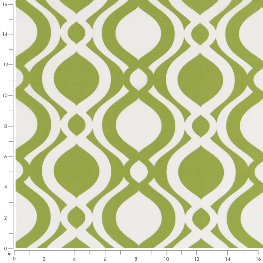D2728 Abstract & Geometric Grass Green Charlotte Fabrics