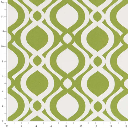 D2728 Abstract & Geometric Grass Green Charlotte Fabrics