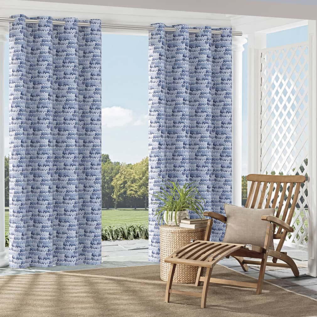 D2732 Abstract & Geometric Blue Blue Charlotte Fabrics