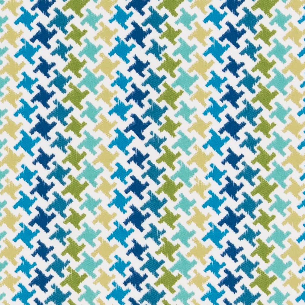 D2733 Abstract & Geometric,Small Scale Capri Aqua & Teal,Blue,Green Charlotte Fabrics