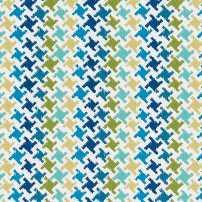 D2733 Abstract & Geometric,Small Scale Capri Aqua & Teal,Blue,Green Charlotte Fabrics