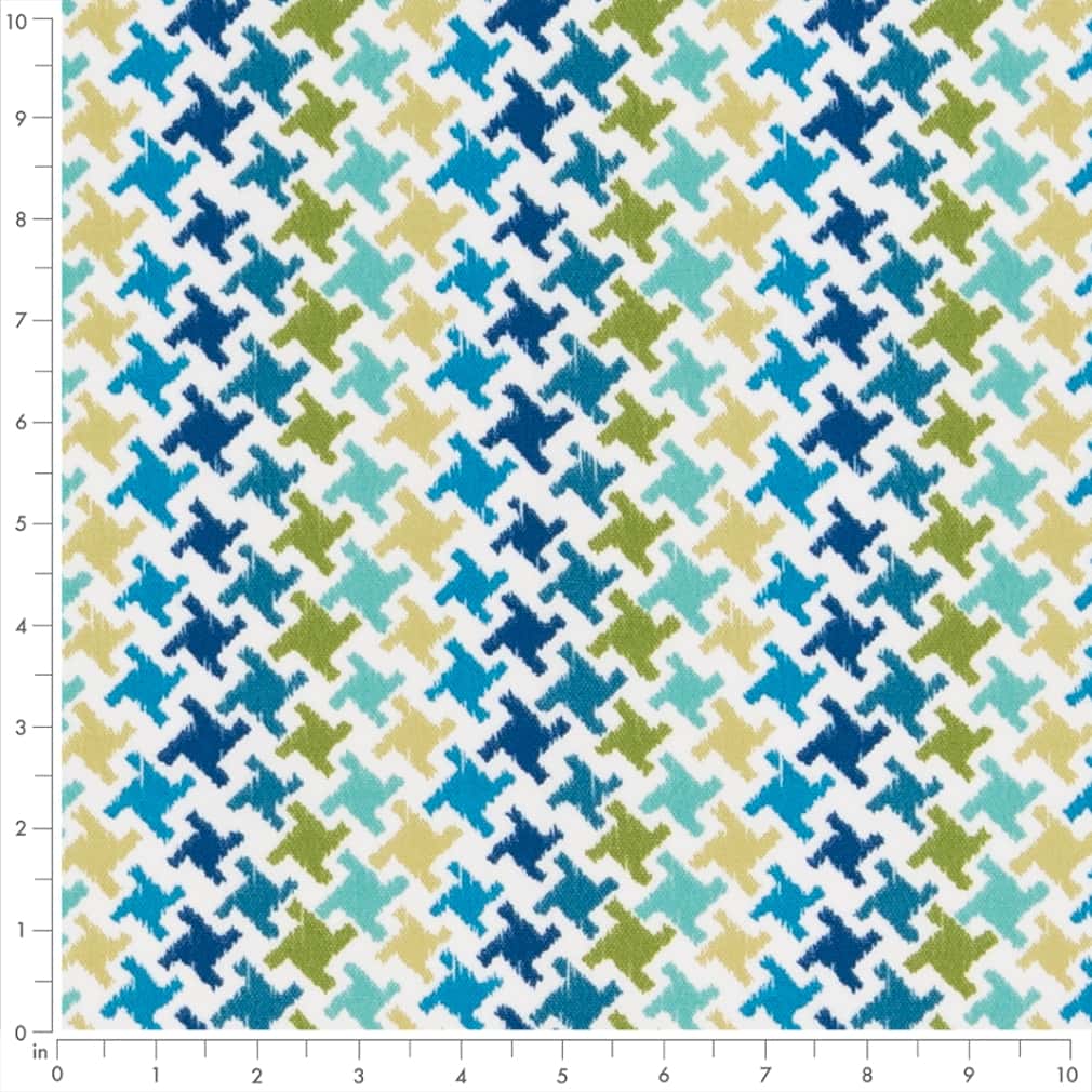 D2733 Abstract & Geometric,Small Scale Capri Aqua & Teal,Blue,Green Charlotte Fabrics