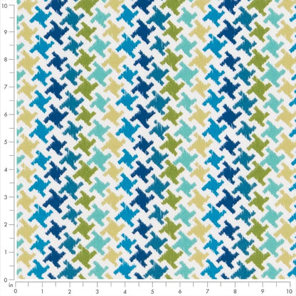 D2733 Abstract & Geometric,Small Scale Capri Aqua & Teal,Blue,Green Charlotte Fabrics