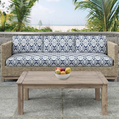 D2734 Damask Prussian Blue Charlotte Fabrics