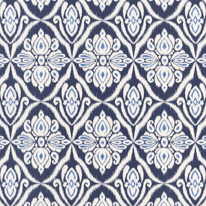 D2734 Damask Prussian Blue Charlotte Fabrics