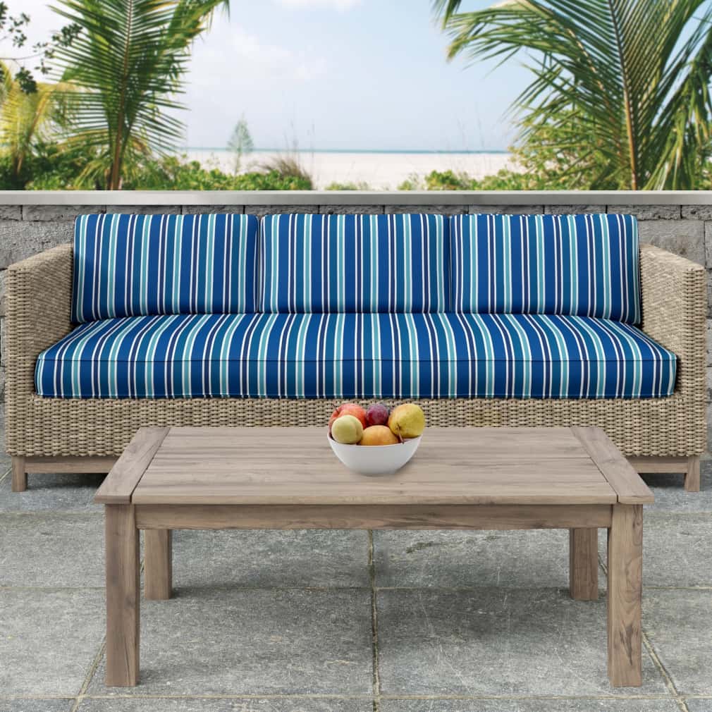 D2737 Stripe Coastal Blue Charlotte Fabrics