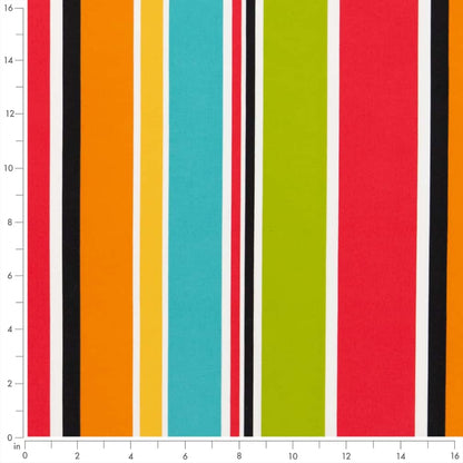 D2741 Stripe Festival Aqua & Teal,Green,Pink Charlotte Fabrics