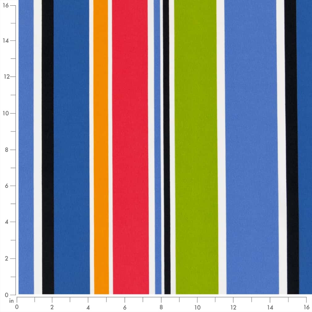 D2743 Stripe Gemstone Blue Charlotte Fabrics