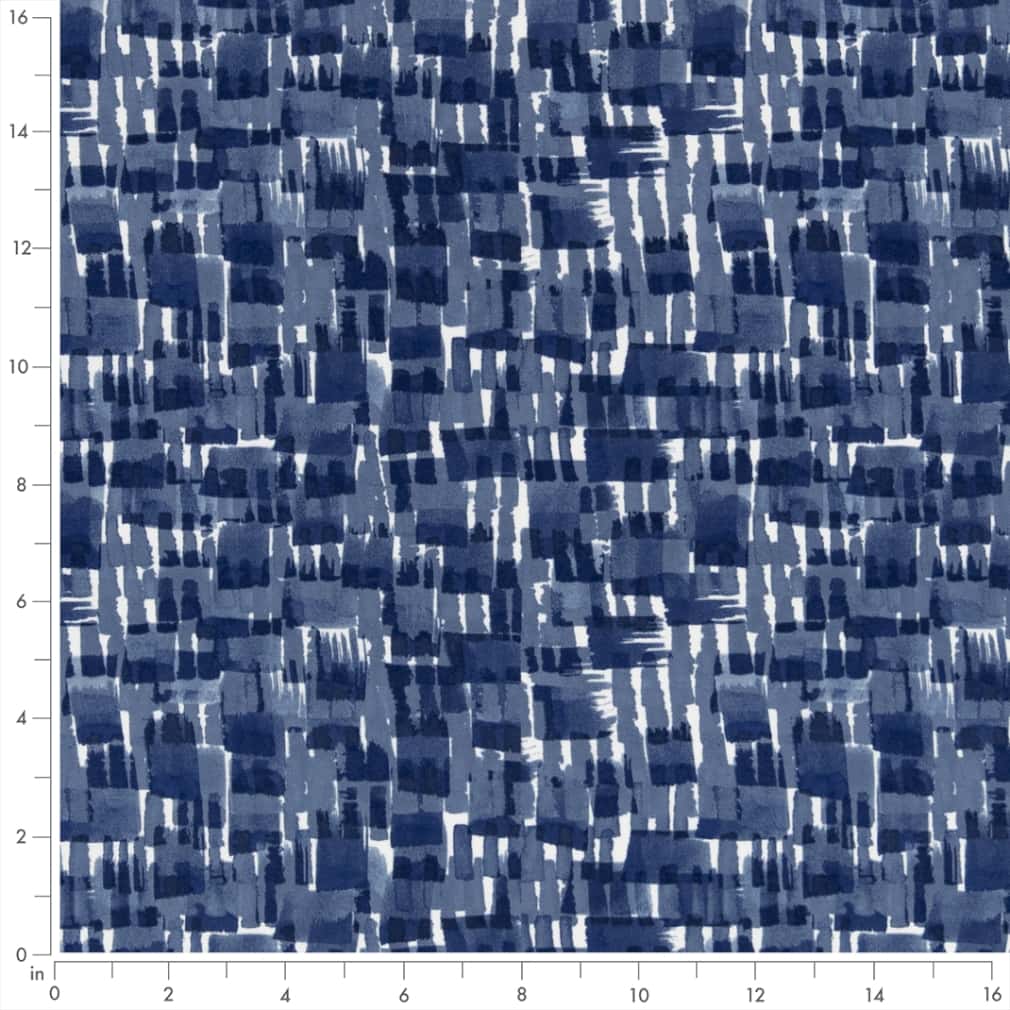 D2747 Abstract & Geometric Ink Blue Charlotte Fabrics