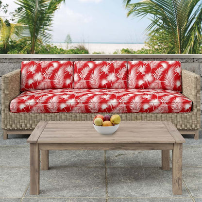D2750 Leaves,Tropical & Botanical Crimson Red & Burgundy Charlotte Fabrics