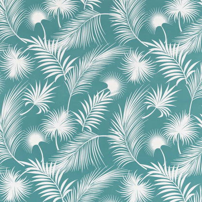 D2752 Leaves,Tropical & Botanical Aruba Aqua & Teal Charlotte Fabrics