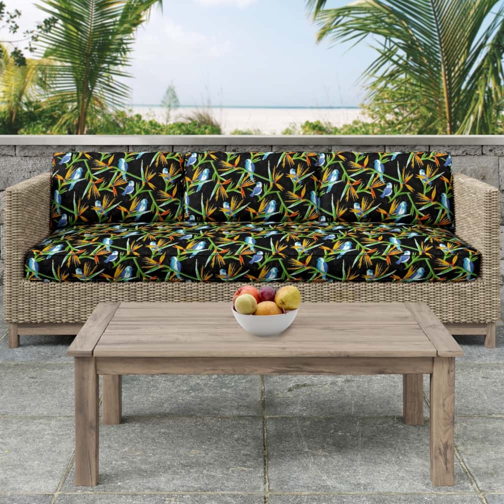 D2754 Leaves,Novelty,Tropical & Botanical Jet Black Charlotte Fabrics