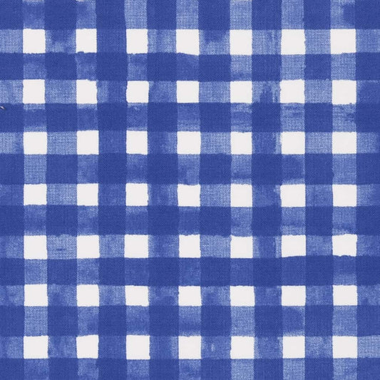 D2756 Plaid & Check,Small Scale Cobalt Blue Charlotte Fabrics