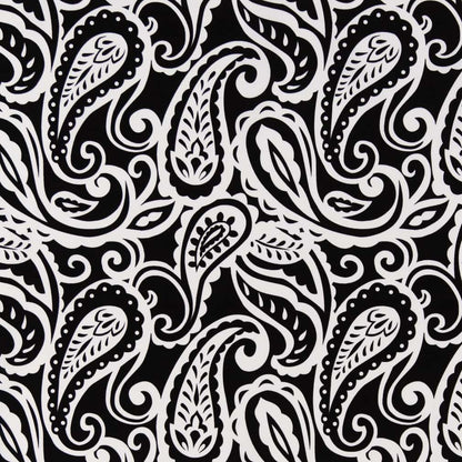 D2759 Paisley Raven Black Charlotte Fabrics