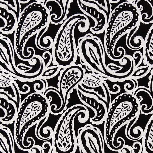 D2759 Paisley Raven Black Charlotte Fabrics