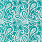 D2760 Paisley Caribbean Aqua & Teal Charlotte Fabrics