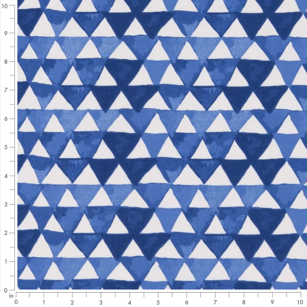 D2761 Abstract & Geometric Indigo Blue Charlotte Fabrics