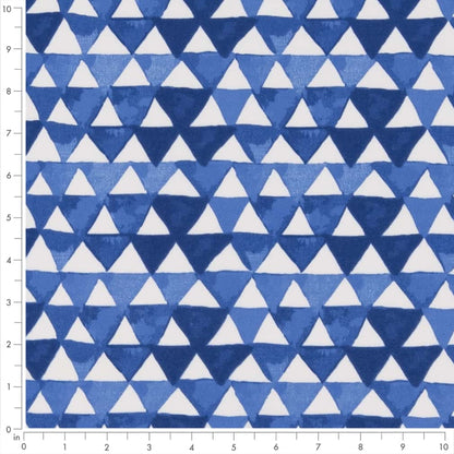 D2761 Abstract & Geometric Indigo Blue Charlotte Fabrics