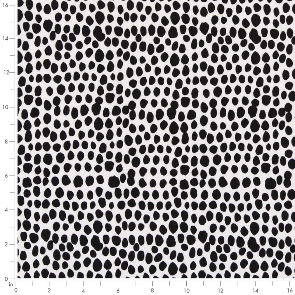 D2762 Abstract & Geometric Onyx Black Charlotte Fabrics