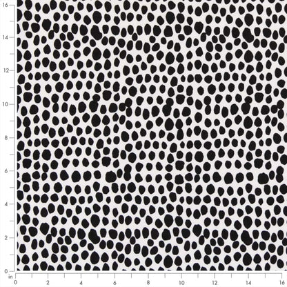 D2762 Abstract & Geometric Onyx Black Charlotte Fabrics