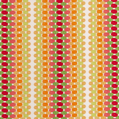 D2763 Abstract & Geometric Citrus Green,Orange & Rust,Red & Burgundy Charlotte Fabrics