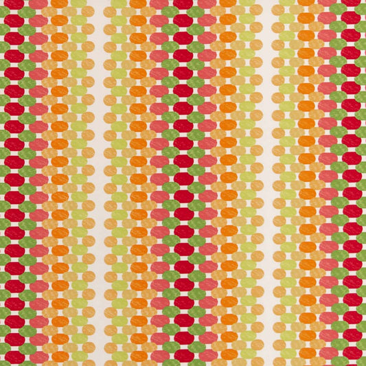 D2763 Abstract & Geometric Citrus Green,Orange & Rust,Red & Burgundy Charlotte Fabrics