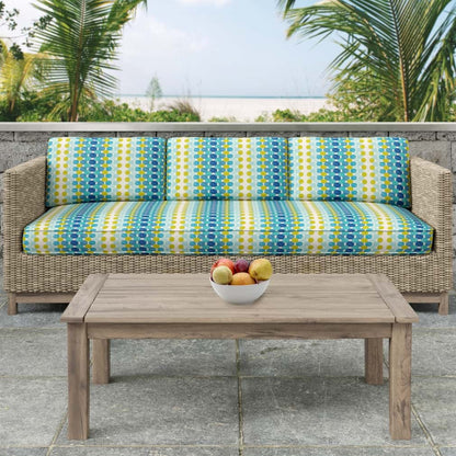 D2764 Abstract & Geometric Ocean Aqua & Teal,Green Charlotte Fabrics
