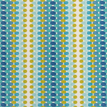 D2764 Abstract & Geometric Ocean Aqua & Teal,Green Charlotte Fabrics