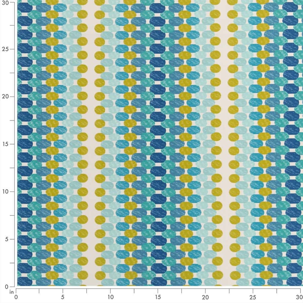 D2764 Abstract & Geometric Ocean Aqua & Teal,Green Charlotte Fabrics