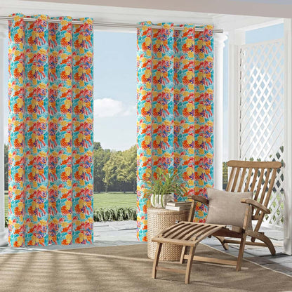 D2768 Floral Summer Aqua & Teal,Orange & Rust,Red & Burgundy Charlotte Fabrics