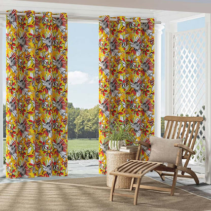 D2769 Floral Canary Gold & Yellow Charlotte Fabrics