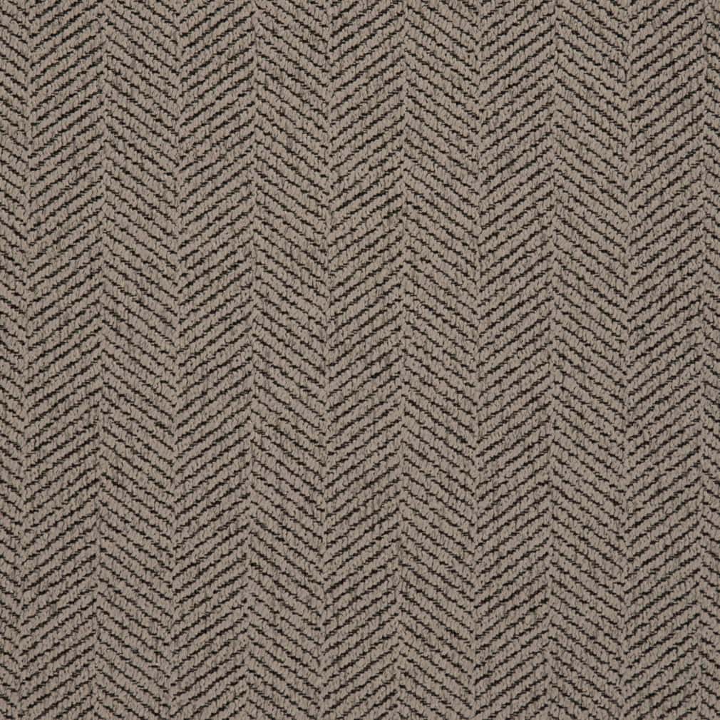 D2897 Herringbone & Chevron,Plain & Solid Charcoal Grey & Silver Charlotte Fabrics