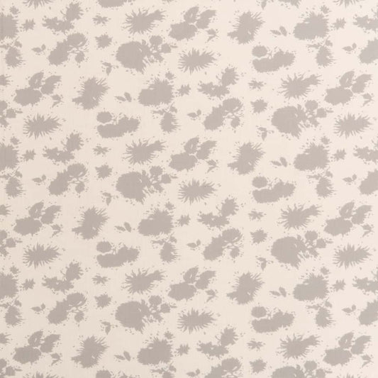 D2903 Floral Pebble Grey & Silver Charlotte Fabrics