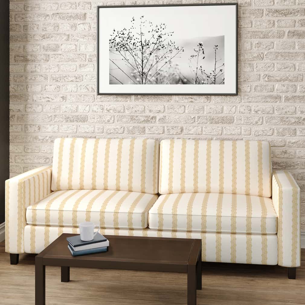 D2904 Stripe Goldenrod Gold & Yellow Charlotte Fabrics