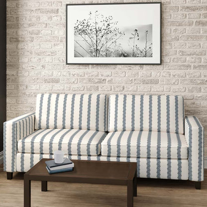 D2905 Stripe Royal Blue Charlotte Fabrics