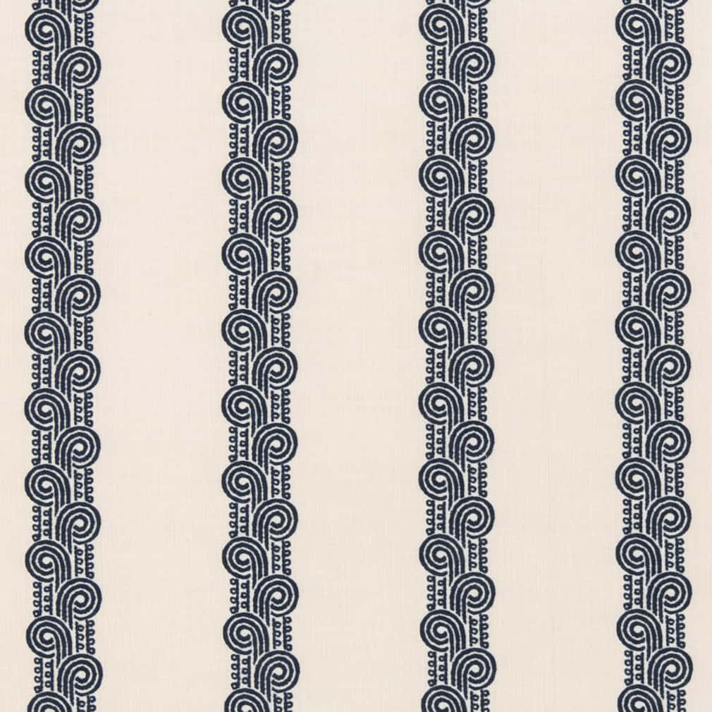 D2905 Stripe Royal Blue Charlotte Fabrics