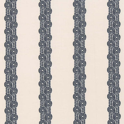 D2905 Stripe Royal Blue Charlotte Fabrics
