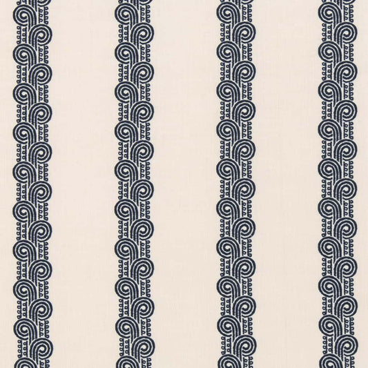 D2905 Stripe Royal Blue Charlotte Fabrics