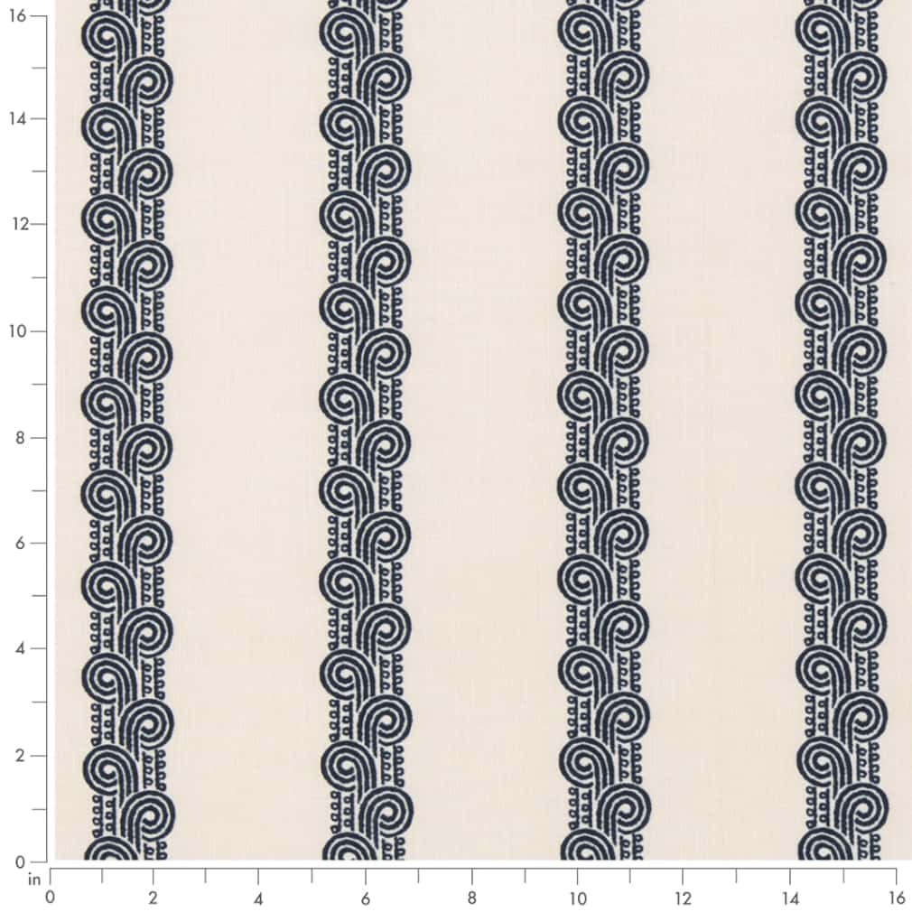 D2905 Stripe Royal Blue Charlotte Fabrics