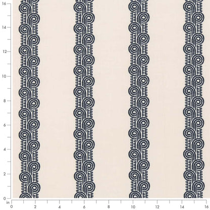 D2905 Stripe Royal Blue Charlotte Fabrics