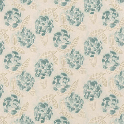 D2906 Floral Seaglass Aqua & Teal Charlotte Fabrics