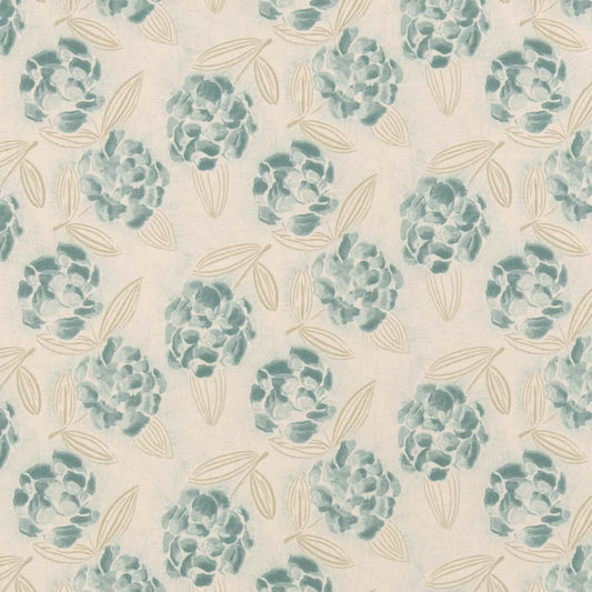 D2906 Floral Seaglass Aqua & Teal Charlotte Fabrics