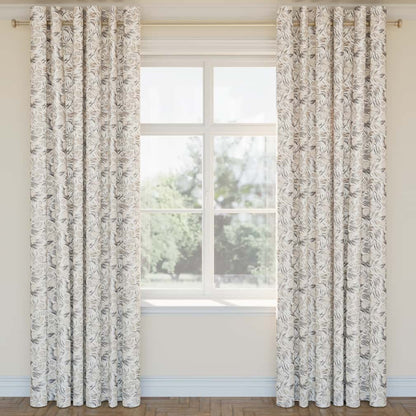 D2911 Floral Dune Beige & Taupe,Grey & Silver Charlotte Fabrics