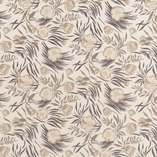 D2911 Floral Dune Beige & Taupe,Grey & Silver Charlotte Fabrics