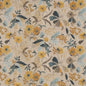 D2917 Floral Peacock Aqua & Teal,Gold & Yellow Charlotte Fabrics