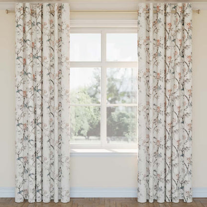 D2918 Floral Peach Coral & Peach,Pink Charlotte Fabrics